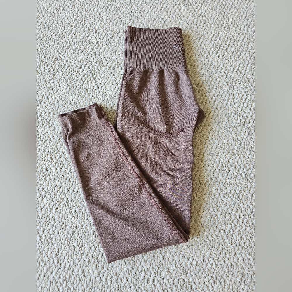 NVGTN Cocoa Contour Seamless Leggings Size XS
